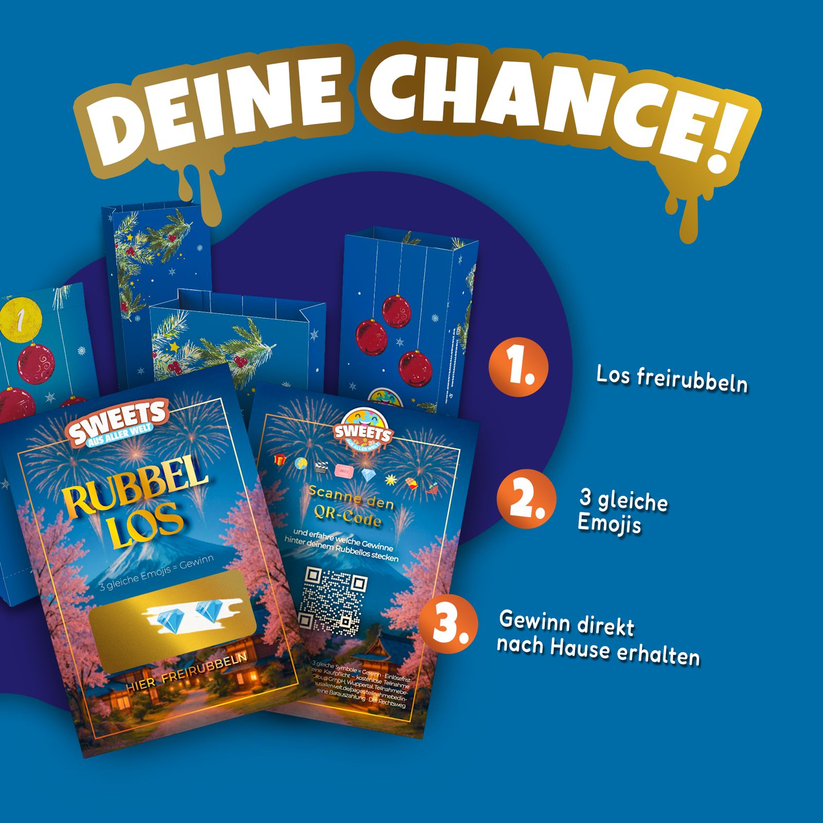 Asiatische Süßigkeiten Box mit 24 Snacks + gratis Adventskalender Tüten - Japanische, koreanische & Süßigkeiten - Ideale Kalender Füllung - Süßigkeiten für Adventskalender