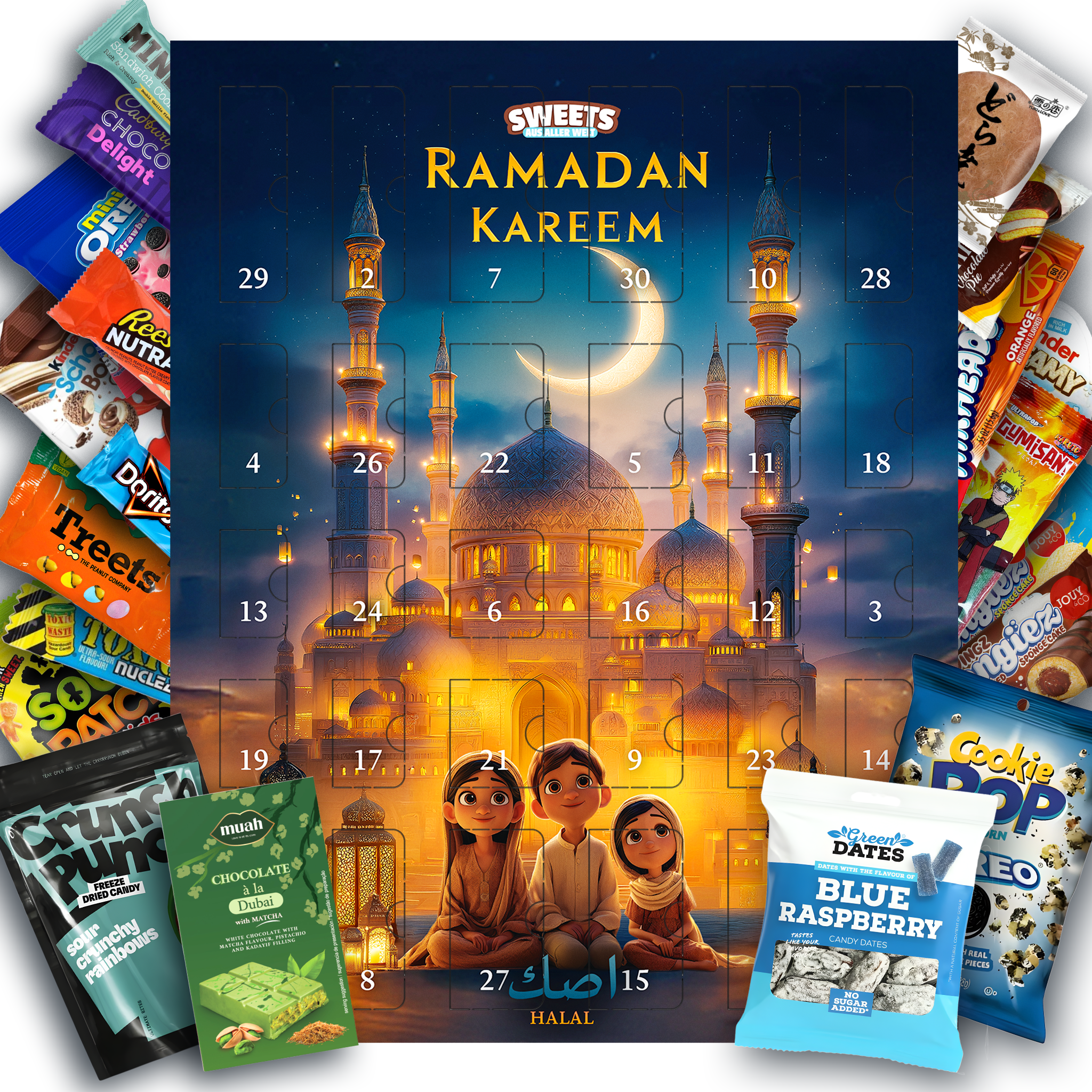 Ramadan Calendar 2026 with Halal Sweets from Around the World - For Ch ...
